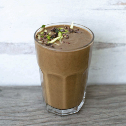 Chocolate Zucchini And Spring Mix Smoothie Header
